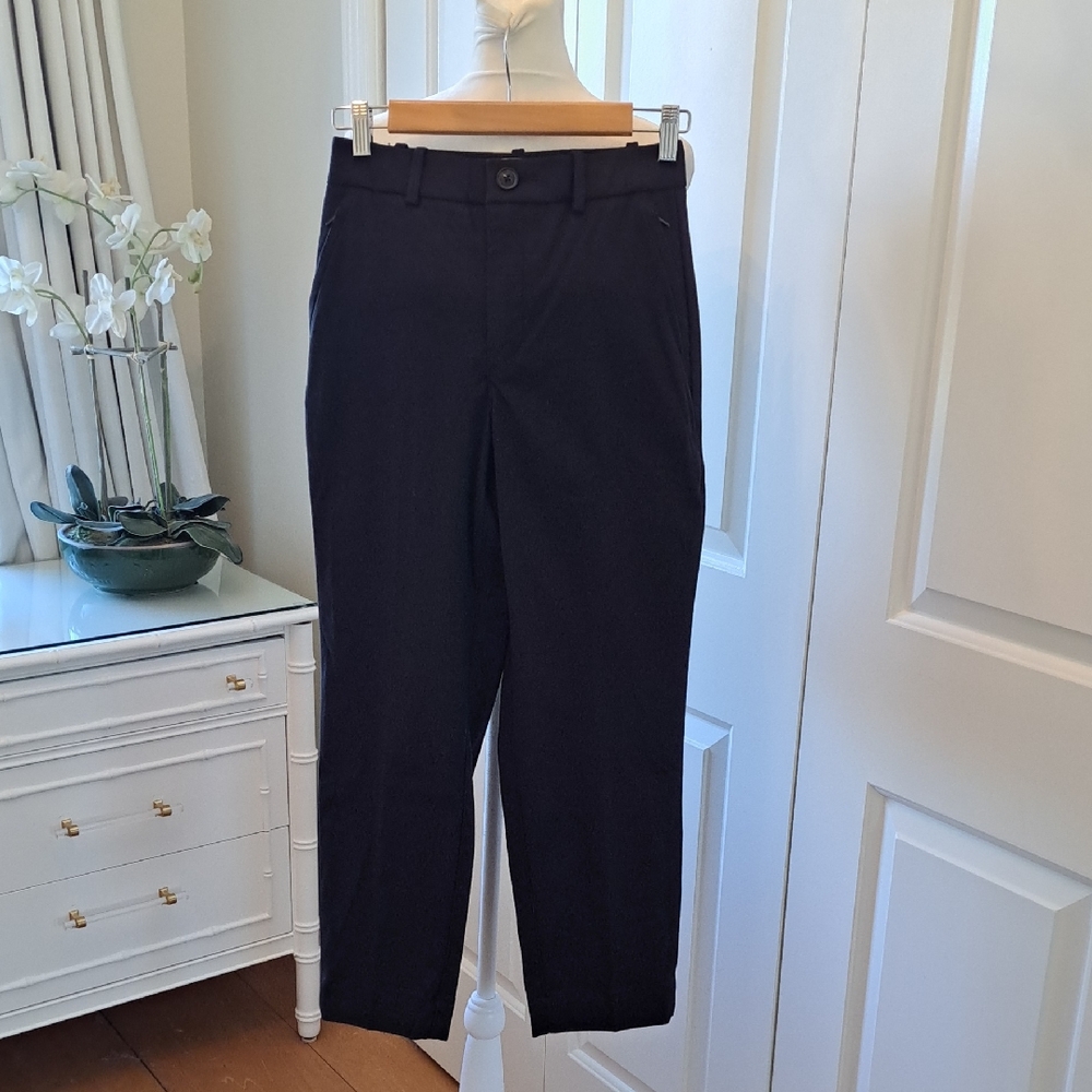 NWT SPANX Womens Dress‎ Black Stretch Twill Straight High-Rise Pants SM-P